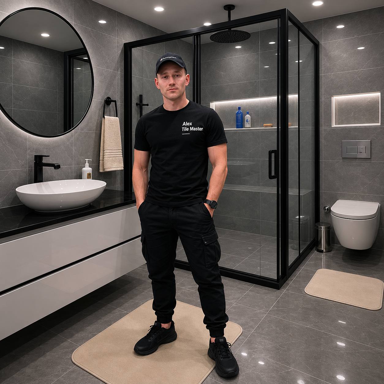 Luxury bathroom renovation by Alex Tile Master